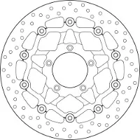 Brembo Disco De Freio Dianteiro Flutuante 78b40889