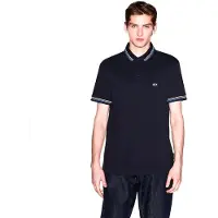 Armani Exchange para homem. XM002326AF13026UB101 Polo Classic Breathable marinho (XS), Casual, Algodão, Manga curta