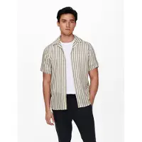 Only & Sons Camisa 'Wayne' taupe / cinzento claro