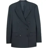 GOBI Cashmere Blazer 'Double-Breasted Cashmere Suit Blazer' preto