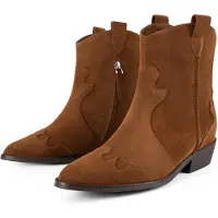 L37 HANDMADE SHOES Botas pelo tornozelo 'WALK BETWEEN STARS' caramelo