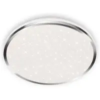 Briloner Candeeiro de teto Acorus LED, IP44, decoração em estrela, Ø 33 cm