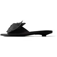 L37 HANDMADE SHOES Pantufa 'THE WAY SUMMER FEELS' preto