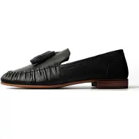 L37 HANDMADE SHOES Mocassins 'WILDFLOWERS IN HER HAIR' preto