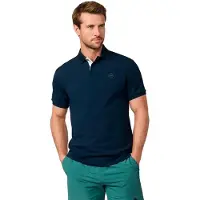 Hackett para homem. HM5600113 Polo com logótipo em azul-marinho clássico (M), Casual, Algodão, Manga curta