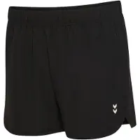 Hummel Calças de desporto preto / branco