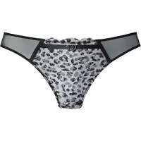 LASCANA Tanga cinzento claro / preto / branco