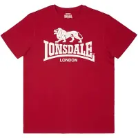 Lonsdale Camisa vermelho / branco