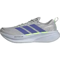 Adidas Sapatilha de corrida 'Supernova Glide' cinzento / lima / azul-violeta
