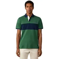 Hackett London para homem. HM5600207 Polo Nbr Painel verde (XL), Casual, Algodão, Manga curta