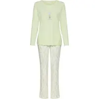 LASCANA Pijama estuque / verde / verde pastel / lavanda