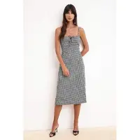 Trendyol Vestido de verão preto / branco