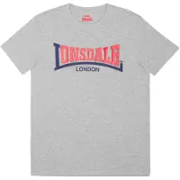 Lonsdale Camisa navy / cinzento / laranja