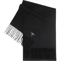 GOBI Cashmere Cachecóis 'Unisex Cashmere Fringed Scarf' preto