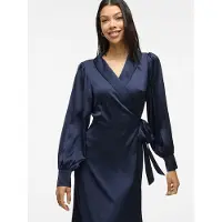 Vila Vestido Midi De Manga Comprida Enna Ravenna