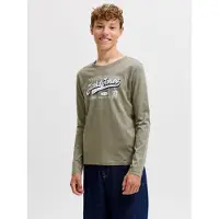 Jack & Jones Kids Junior Camisola azul escuro / cáqui / branco