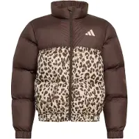 Adidas Casaco deportivo 'SYNTHETIC DOWN ALLOVER PRINT' bege / castanho escuro / cáqui