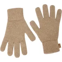 GOBI Cashmere Luvas com dedos 'Essential Knit Cashmere Gloves' taupe