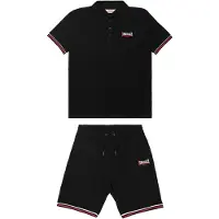 Lonsdale Fato de jogging 'Chillingham' vermelho / preto / branco