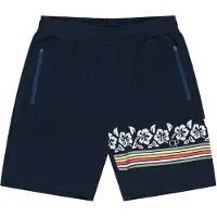 Ocean pacific Calças 'Beachbreak' navy / vermelho claro / branco