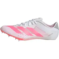 Adidas Sapatilha de corrida 'Adizero Sprintstar' cinzento / cor-de-rosa / branco