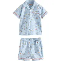 Next Pijama azul claro / amarelo / laranja / branco