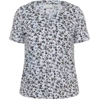 KAFFE CURVE Camisa 'KCmella' azul claro / chocolate
