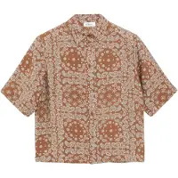 s.Oliver Blusa azul claro / caramelo / branco