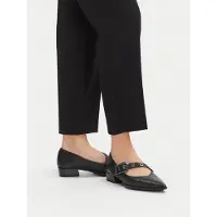 Hispanitas para mulher. HI254196 Sapatos de couro Turin preto (36), 3 a 5cm, Fivela, Casual, Sapatos de Festa, Clássico