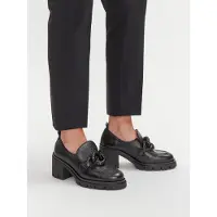 Hispanitas para mulher. HI254331 Mocassins de couro Zurich preto (40), 5 a 8cm, Nenhum, Casual, Clássico