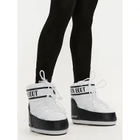 Moon Boot para mulher. 80D1409340 Botas Icon Low Nylon brancas (33/35), Branco, Plano, Nenhum, Casual, Neve