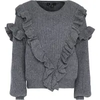 Faina Pullover cinzento escuro
