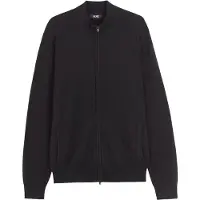GOBI Cashmere Casaco de malha 'Men's Essential Full-Zip Cashmere Cardigan' preto