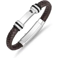 Police Bracciale In Pelle Da Uomo Highbridge — Bracciale