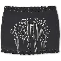 Ed Hardy Saia 'Gothic Drip' preto / branco