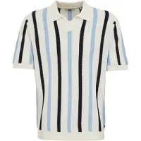 We fashion Camisa navy / azul claro / branco