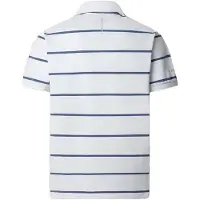 Hackett para homem. HM5600117 Pólo com riscas HS branco (XXL), Esportivo, Algodão, Manga curta
