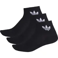 Adidas Meias 'Mid Crew 3 Pairs' preto / branco