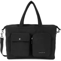 LANCASTER PARIS Malas de tiracolo 'Lancaster Sac à main bowling Zippé Basic Pocket Noir' preto