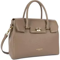 LANCASTER PARIS Malas de tiracolo 'Lancaster Sac à main A rabat avec fermoir M Milano Cosmos Sable Foncé' bege