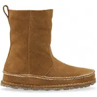 Birkenstock para mulher. 1023645 Botas Lahti Camurça (Ajuste Estreito) castanho (37), Marrom, Plano, Nenhum, Casual