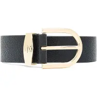 Armani Exchange para mulher. XW002619AF22693UC001 Cinto de língua preto (80cm), Casual, Pele