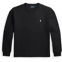 Ralph Lauren para homem. 710B18909001 Camisola de malha jersey de manga comprida preta (XXL), Preto, Casual, Algodão