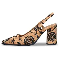 Nae Vegan Shoes Sapatos com cunha frontal 'LILOU' castanho