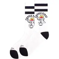 American Socks Meias Longas Coffee First