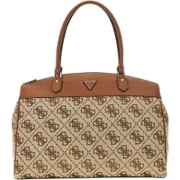 GUESS Shopper 'Audrey Monogramme' castanho