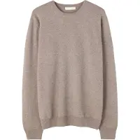 GOBI Cashmere Pullover 'Men's Essential Crewneck Cashmere Sweater' taupe