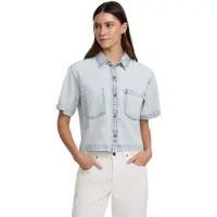 GUESS Jeans Camisa De Manga Curta W5gh0fd5m83 Boxy Fit