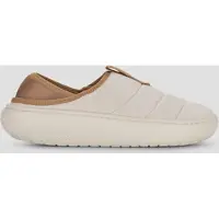 Crocs Tamancos Classic Sueded Moc mulheres - Bege - 36 / 37