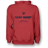 Surf Monkey Sweatshirt vermelho escuro